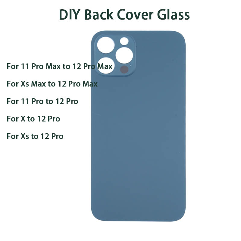 Back Glass Cover With Big Camera Hole Replacement For Diy Housing